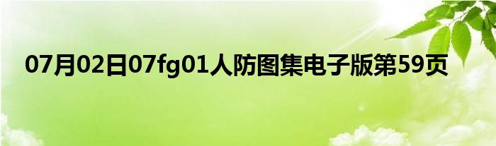 07月02日07fg01人防图集电子版第59页