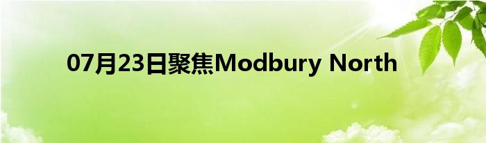 07月23日聚焦Modbury North