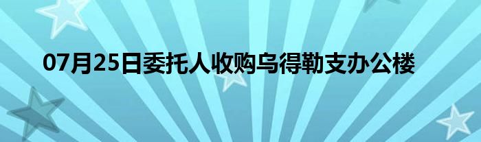 07月25日委托人收购乌得勒支办公楼