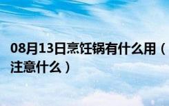 08月13日烹饪锅有什么用（自动烹饪锅好用么选择烹饪锅要注意什么）