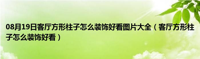 08月19日客厅方形柱子怎么装饰好看图片大全（客厅方形柱子怎么装饰好看）