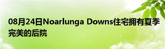 08月24日Noarlunga Downs住宅拥有夏季完美的后院