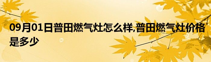 09月01日普田燃气灶怎么样,普田燃气灶价格是多少