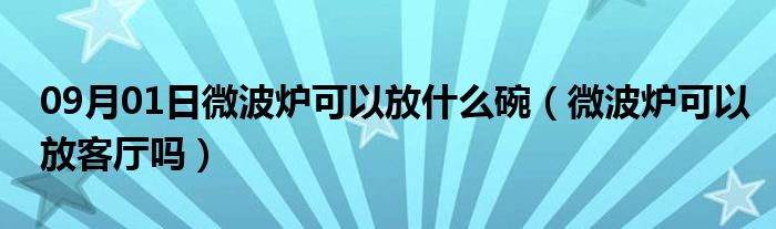 09月01日微波炉可以放什么碗（微波炉可以放客厅吗）