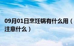 09月01日烹饪锅有什么用（自动烹饪锅好用么选择烹饪锅要注意什么）