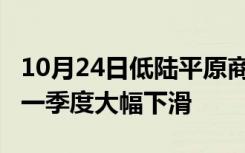 10月24日低陆平原商业地产销售在2019年第一季度大幅下滑