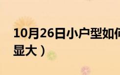 10月26日小户型如何显大（小户型怎么装修显大）