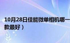 10月28日佳能微单相机哪一款适合自拍用（佳能微单相机哪款最好）