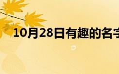 10月28日有趣的名字图案（有趣的名字）