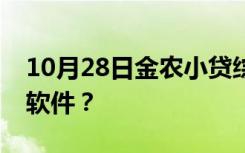 10月28日金农小贷综合处理平台是什么会计软件？