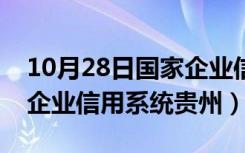 10月28日国家企业信用系统信息查询（国家企业信用系统贵州）