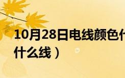 10月28日电线颜色代表功率（电线颜色代表什么线）