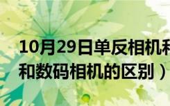 10月29日单反相机和数码相机的区别（单反和数码相机的区别）