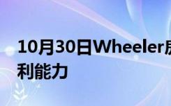 10月30日Wheeler房地产投资信托公司的盈利能力