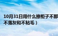 10月31日用什么擦柜子不那么容易粘灰尘（怎么擦柜子才能不落灰和不粘毛）