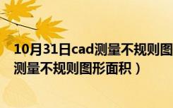 10月31日cad测量不规则图形面积的误差有多大（cad怎么测量不规则图形面积）