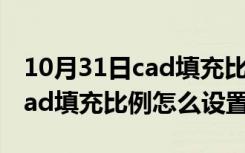 10月31日cad填充比例怎么显示大小不同（cad填充比例怎么设置）