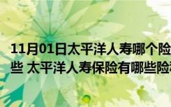 11月01日太平洋人寿哪个险种好（太平洋人寿保险险种有哪些 太平洋人寿保险有哪些险种）