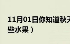 11月01日你知道秋天有哪些水果（秋天有哪些水果）